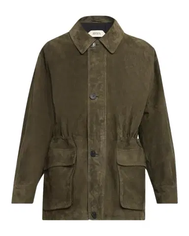ARMA Maeve Drawstring Lambskin Suede Jacket | Thumbnail 1