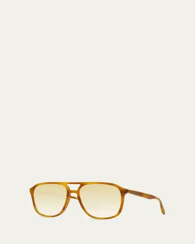 BARTON PERREIRA Men's Gyalis Sun Acetate Aviator Sunglasses | Thumbnail 2