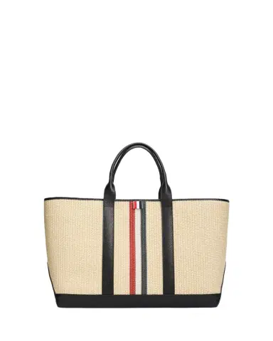 Thom Browne Men's Medium Tool Raffia Tote Bag | Thumbnail 1