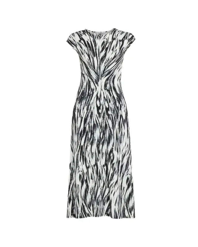 Proenza Schouler White Label Miranda Belted A-Line Maxi Dress