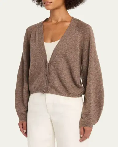 Officine Générale Jaima Boxy Raglan-Sleeve Cardigan | Thumbnail 4