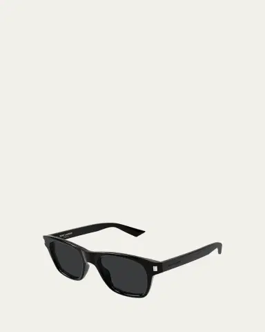 Saint Laurent Men's Square Acetate Sunglasses | Thumbnail 2