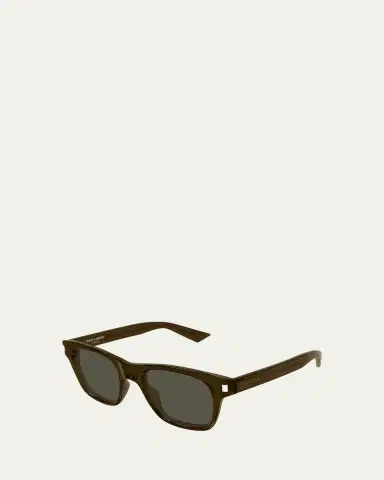 Saint Laurent Men's Square Acetate Sunglasses | Thumbnail 5