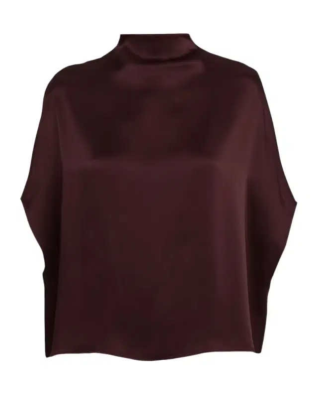 LAPOINTE Satin Cape Tee