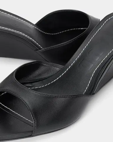 Staud Brigitte Leather Wedge Mules | Thumbnail 2 Staud Brigitte Leather Wedge Mules | Thumbnail 2