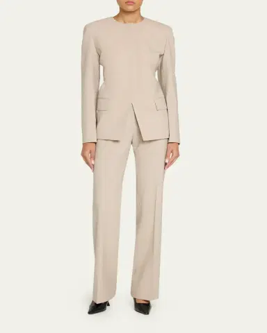 Lafayette 148 New York Stretch Wool Fitted Blazer | Thumbnail 2