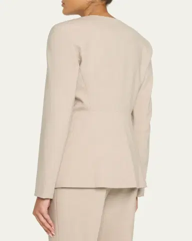 Lafayette 148 New York Stretch Wool Fitted Blazer | Thumbnail 3