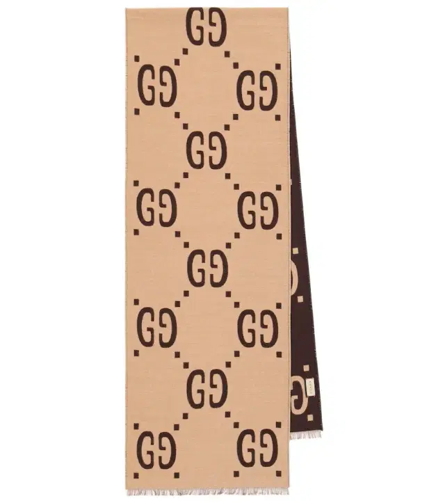 Gucci GG jacquard wool and silk scarf