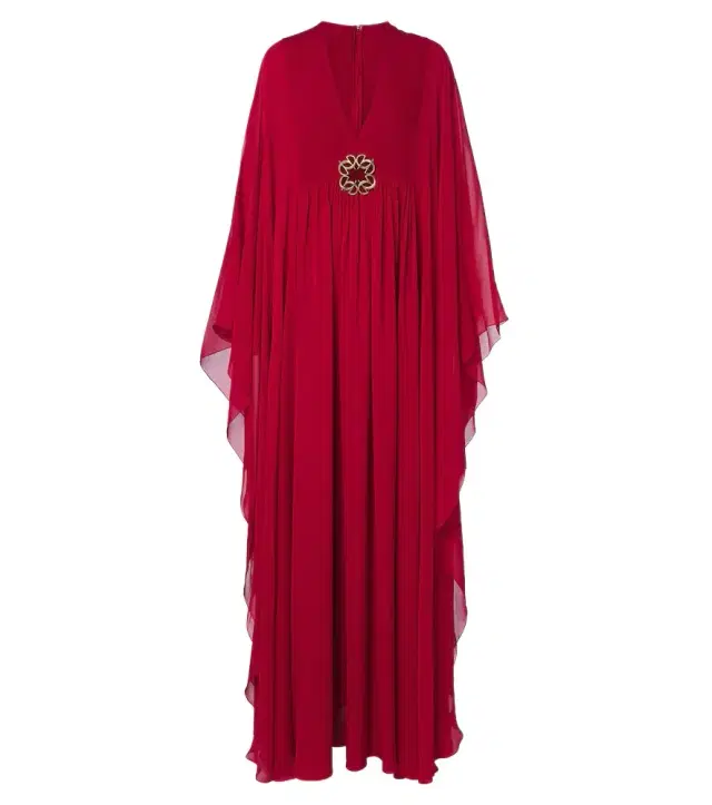 Elie Saab Silk chiffon kaftan