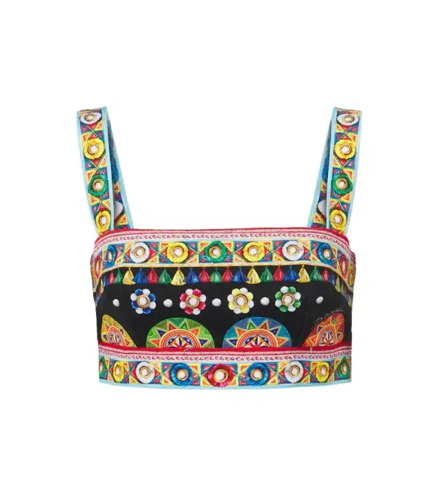 Dolce & Gabbana Carretto cotton crop top