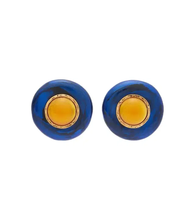 Saint Laurent Embellished clip-on earrings
