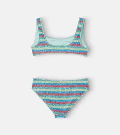 Oseree Kids Oséree Kids Osemini Lumière striped bikini | Thumbnail 2 Oseree Kids Oséree Kids Osemini Lumière striped bikini | Thumbnail 2