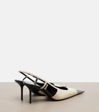Saint Laurent Jeanne leather slingback pumps | Thumbnail 2