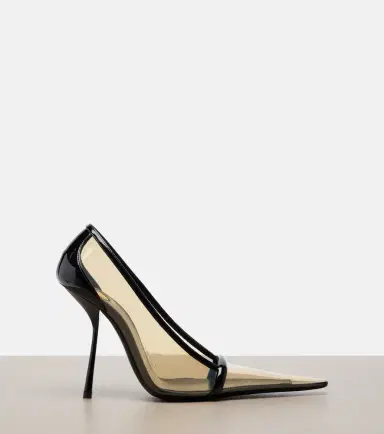 Saint Laurent Brigitte leather-trimmed TPU pumps | Thumbnail 2 Saint Laurent Brigitte leather-trimmed TPU pumps | Thumbnail 2