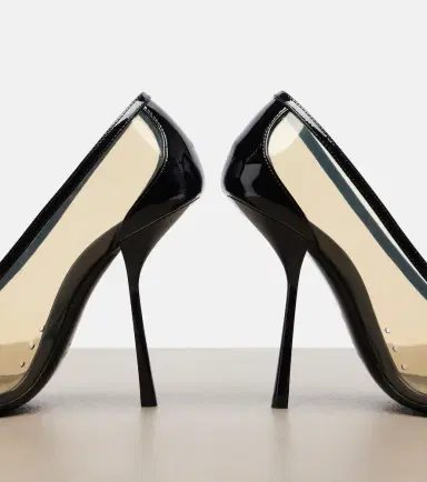 Saint Laurent Brigitte leather-trimmed TPU pumps | Thumbnail 4 Saint Laurent Brigitte leather-trimmed TPU pumps | Thumbnail 4