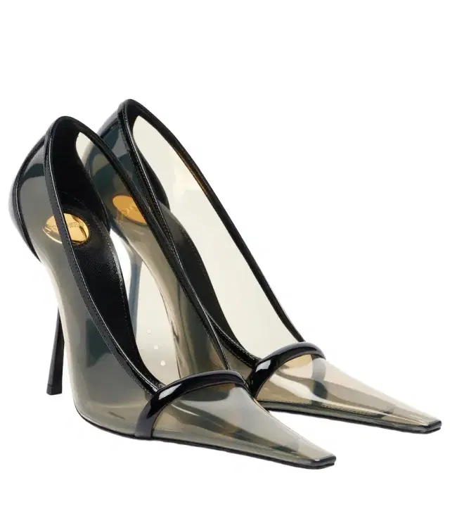 Saint Laurent Brigitte leather-trimmed TPU pumps