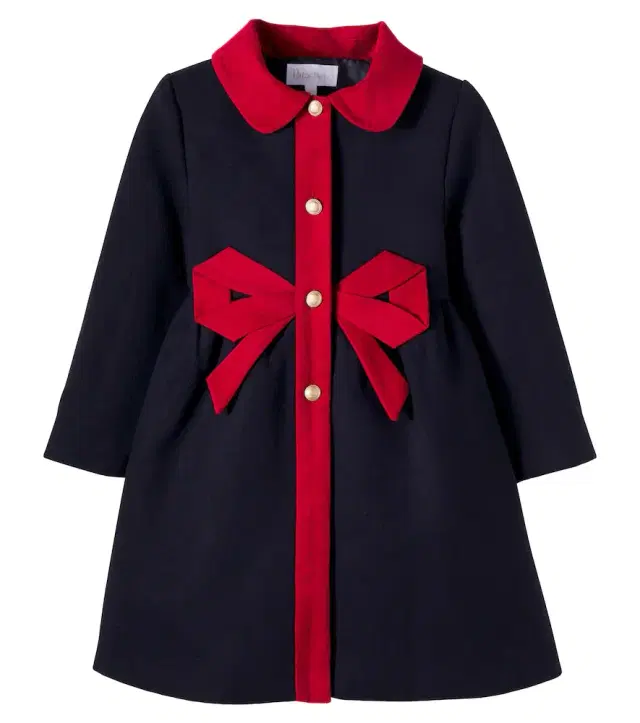 Bow-detail coat