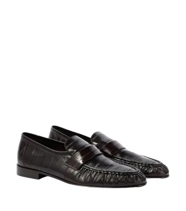 The Row Soft eel leather loafers