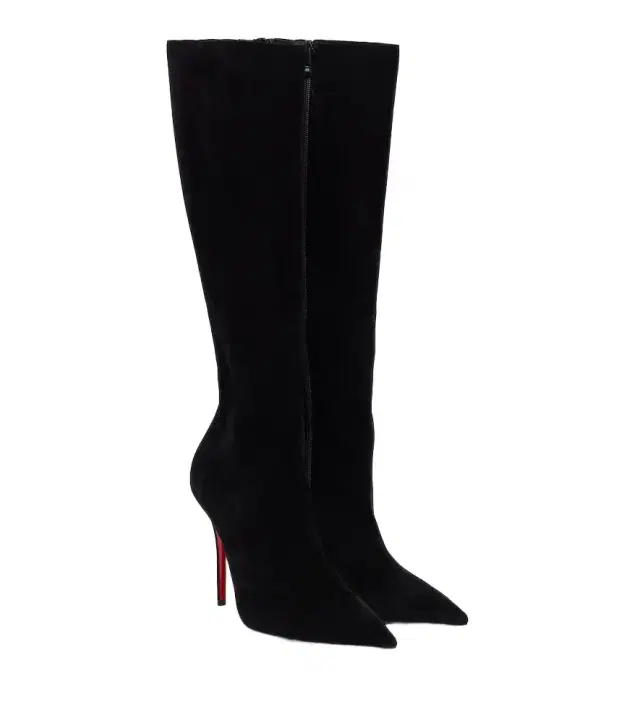 Christian Louboutin Miss Z suede knee-high boots