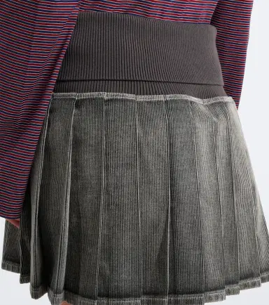 Miu Miu Pleated cotton-blend miniskirt | Thumbnail 5 Miu Miu Pleated cotton-blend miniskirt | Thumbnail 5