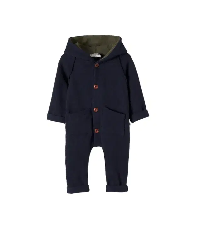 1 + in the Family Baby Molson hooded cotton-blend onesie