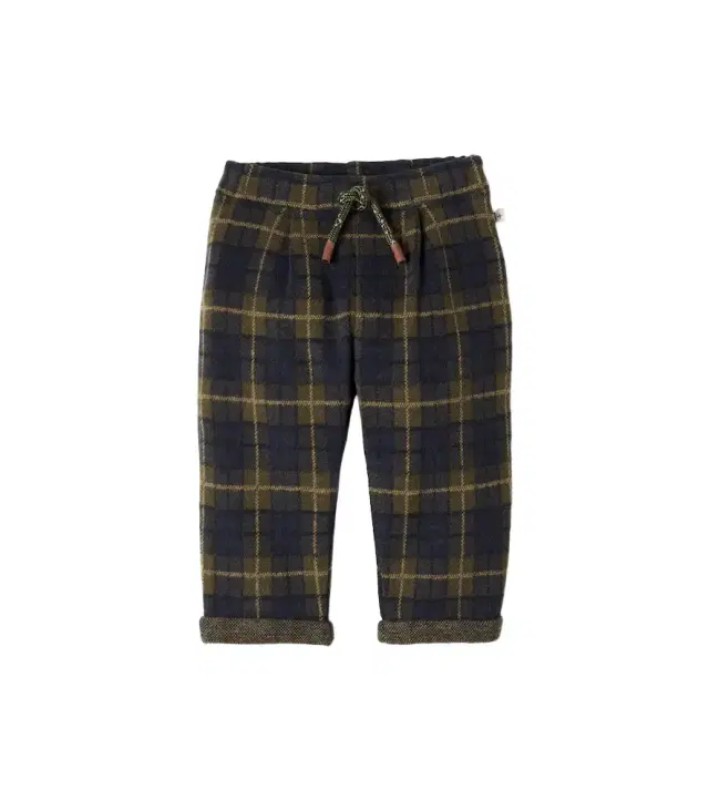 1 + in the Family Baby Churchill plaid cotton-blend pants