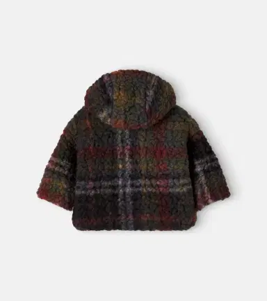 1 + in the Family Baby Toronto checked wool-blend teddy jacket | Thumbnail 2