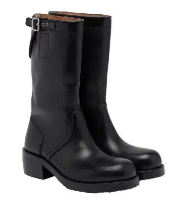 Dries Van Noten Leather biker boots | Thumbnail 1