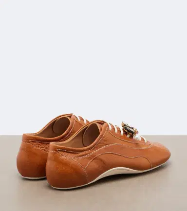 Dries Van Noten Embellished leather sneakers | Thumbnail 2