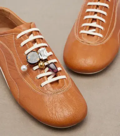 Dries Van Noten Embellished leather sneakers | Thumbnail 4