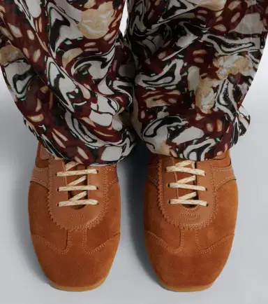 Dries Van Noten Leather-trimmed suede high-top sneakers | Thumbnail 5