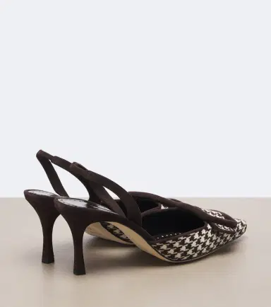 Manolo Blahnik Mayslibi houndstooth slingback pumps | Thumbnail 2 Manolo Blahnik Mayslibi houndstooth slingback pumps | Thumbnail 2