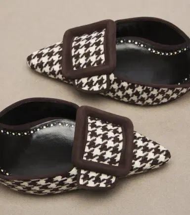 Manolo Blahnik Mayslibi houndstooth slingback pumps | Thumbnail 3 Manolo Blahnik Mayslibi houndstooth slingback pumps | Thumbnail 3