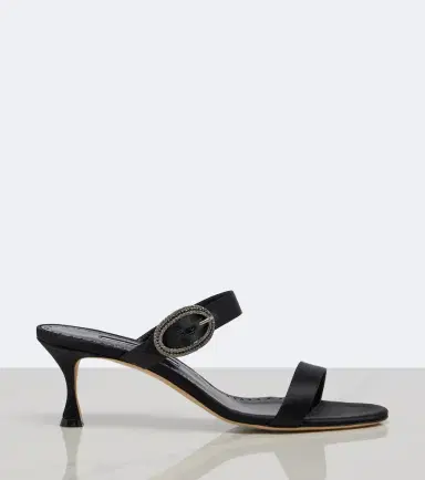 Manolo Blahnik Zutosanmu embellished satin sandals | Thumbnail 3 Manolo Blahnik Zutosanmu embellished satin sandals | Thumbnail 3