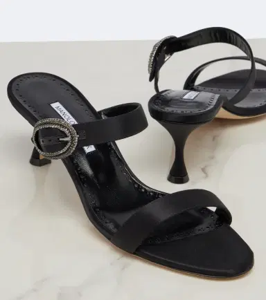 Manolo Blahnik Zutosanmu embellished satin sandals | Thumbnail 4 Manolo Blahnik Zutosanmu embellished satin sandals | Thumbnail 4