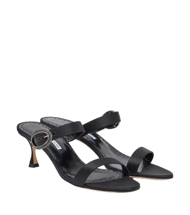 Manolo Blahnik Zutosanmu embellished satin mules
