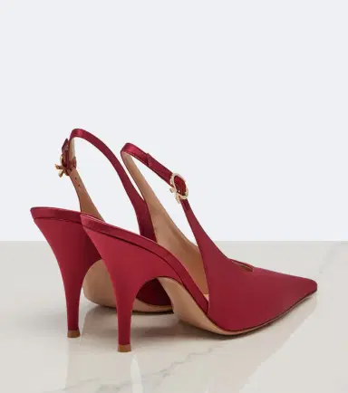 Gianvito Rossi Sofia satin slingback pumps | Thumbnail 2 Gianvito Rossi Sofia satin slingback pumps | Thumbnail 2