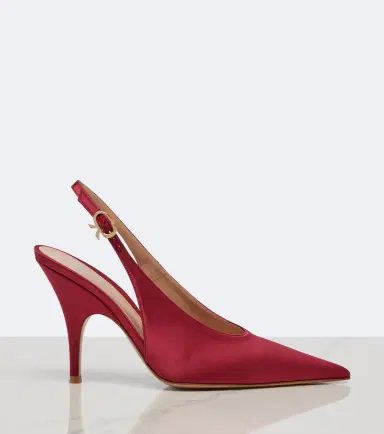 Gianvito Rossi Sofia satin slingback pumps | Thumbnail 3 Gianvito Rossi Sofia satin slingback pumps | Thumbnail 3