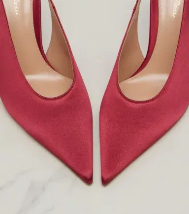 Gianvito Rossi Sofia satin slingback pumps | Thumbnail 4 Gianvito Rossi Sofia satin slingback pumps | Thumbnail 4