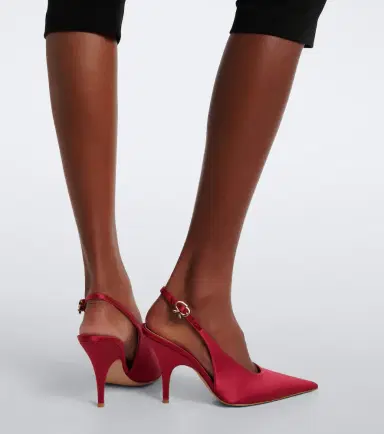 Gianvito Rossi Sofia satin slingback pumps | Thumbnail 6 Gianvito Rossi Sofia satin slingback pumps | Thumbnail 6