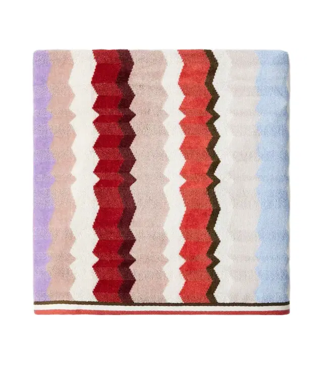Missoni Eva Zigzag cotton terry bath sheet