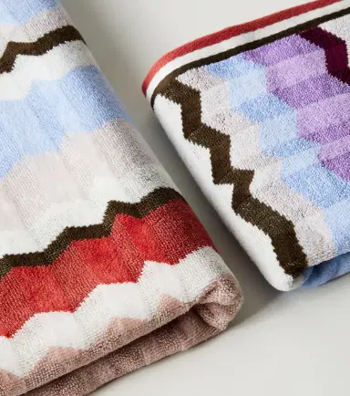 Missoni Eva Zigzag set of 2 cotton terry towels | Thumbnail 2