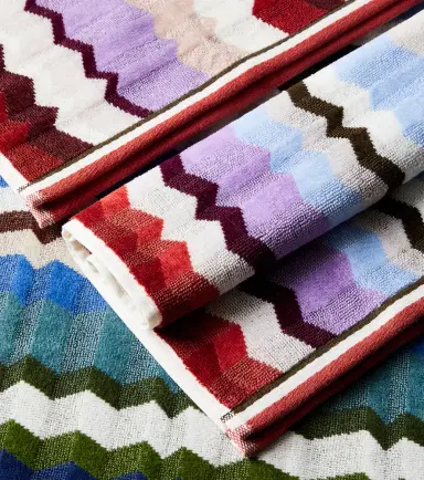 Missoni Eva Zigzag set of 2 cotton terry towels | Thumbnail 3