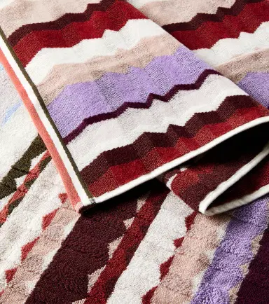 Missoni Eva Zigzag set of 2 cotton terry towels | Thumbnail 4