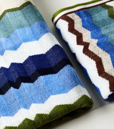 Missoni Eva Zigzag set of 2 cotton terry towels | Thumbnail 4