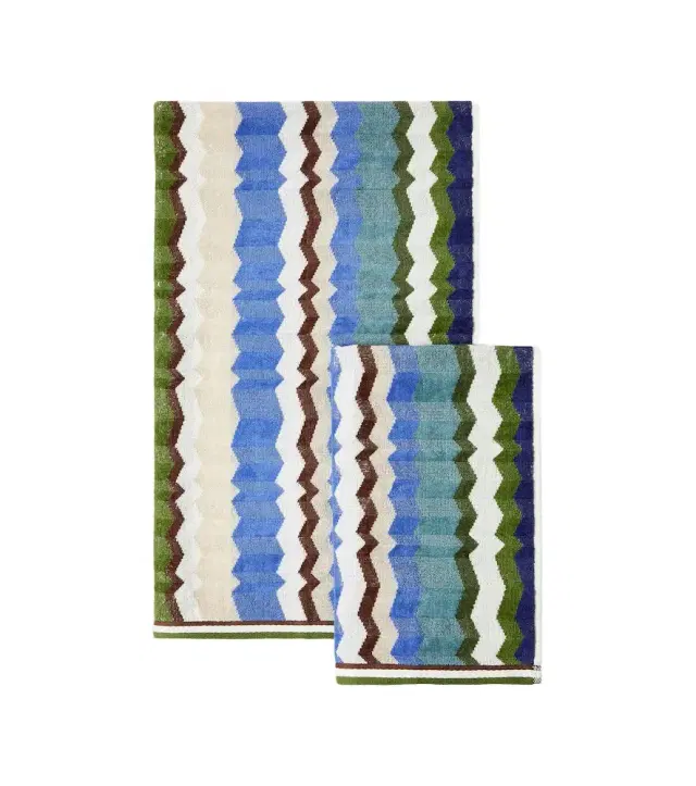 Missoni Eva Zigzag set of 2 cotton terry towels