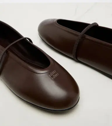 Miu Miu Leather ballet flats | Thumbnail 2 Miu Miu Leather ballet flats | Thumbnail 2
