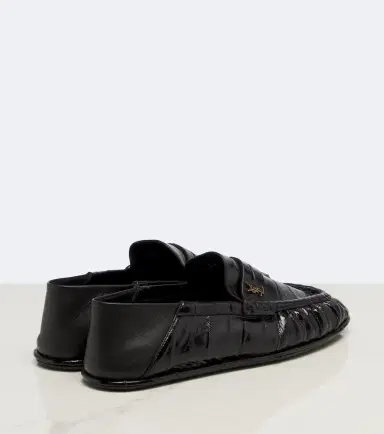 Saint Laurent Cassandre croc-effect leather loafers | Thumbnail 4
