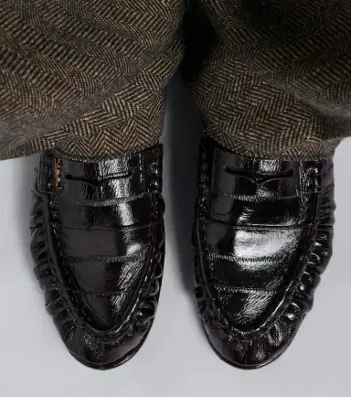 Saint Laurent Cassandre croc-effect leather loafers | Thumbnail 5