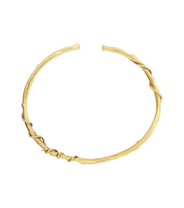 Saint Laurent Cassandre Mulberry necklace